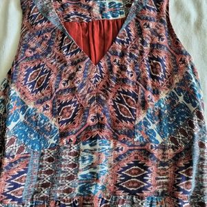 Lucky Brand Aztec print sleeveless dress